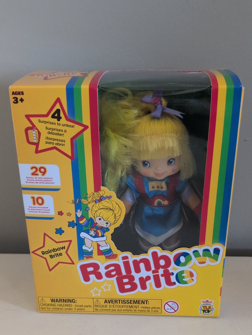 Rainbow Brite 5.5 Inch Doll- Exclusive 4 Surprises 10 Pieces Retro New In Box